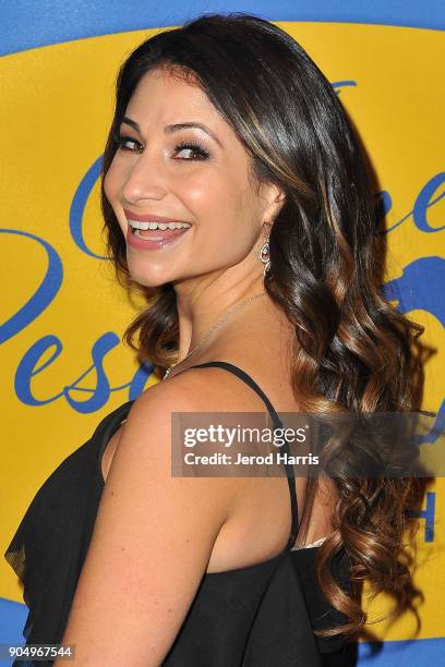 Commentator Larissa Wohl attends the 2018 American Rescue Dog Show at Pomona Fairplex on January 14, 2018 in Pomona, California.