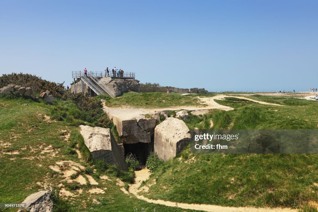 Pointe du Hoc - ruins of Invasion/ D-Day/ world War II (Normandy, France)