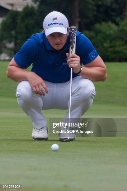 Paul Dunne is trying to concentrate to solve the challenges that he had on the last day of EurAsia Cup 2018. EurAsia Cup is a biennial men...