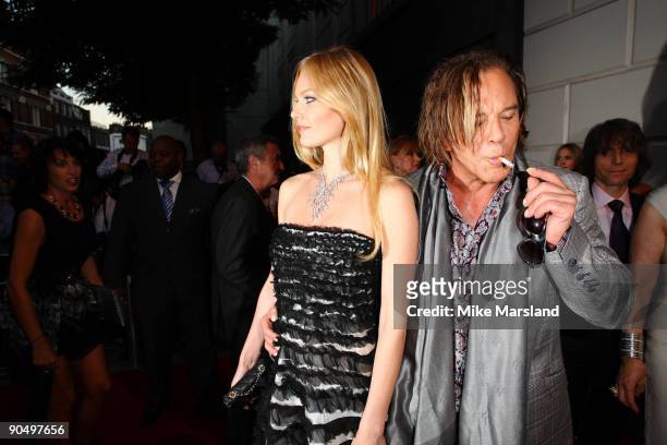 Mickey Rourke arrives for the 2009 GQ Men Of The Year Awards at The Royal Opera House on September 8, 2009 in London, England.