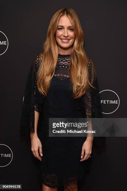 Cat Deeley attends A+E Networks' 2018 Winter Television Critics Association Press Tour at The Langham Huntington Hotel on January 14, 2018 in...