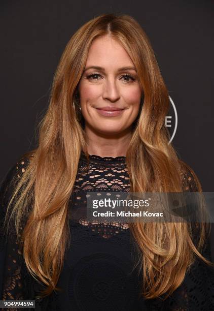 Cat Deeley attends A+E Networks' 2018 Winter Television Critics Association Press Tour at The Langham Huntington Hotel on January 14, 2018 in...