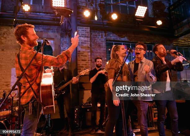 Dierks Bentley performs onstage during the Nashville Opening of Dierks Bentley's Whiskey Row on January 14, 2018 in Nashville, Tennesse