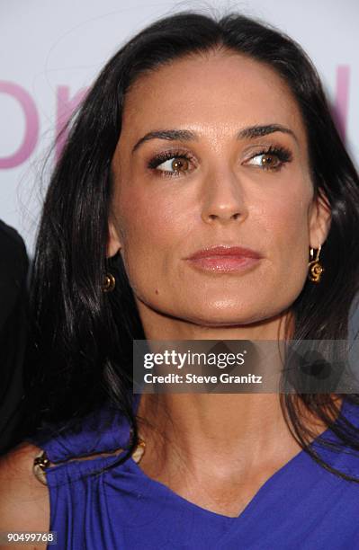 Demi Moore arrives at the Los Angeles premiere of "Spread" at ArcLight Hollywood on August 3, 2009 in Hollywood, California.