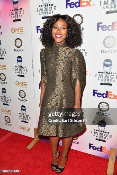 DeWanda Wise at the 49th NAACP Image Awards Non-Televised Awards Dinner at the Pasadena Conference Center on January 14, 2018 in Pasadena, California.