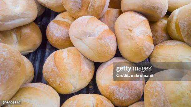 irish bakery - rolls in store. co dublin. traditional food. - pão de leite imagens e fotografias de stock