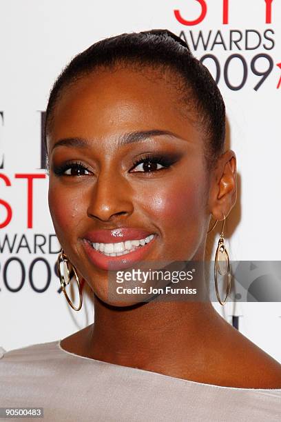 Alexandra Burke attends the ELLE Style Awards 2009 held at Big Sky London Studios on February 9, 2009 in London, England.