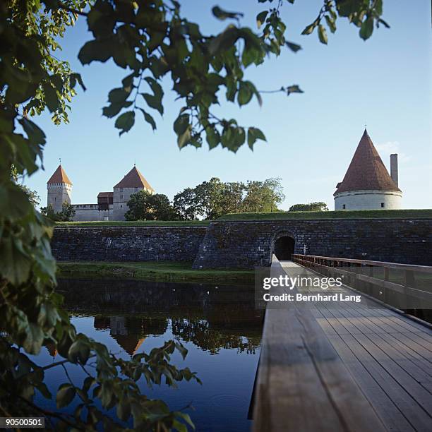 kuressaare castle, saaremmaa, estonia - saaremaa island stock pictures, royalty-free photos & images