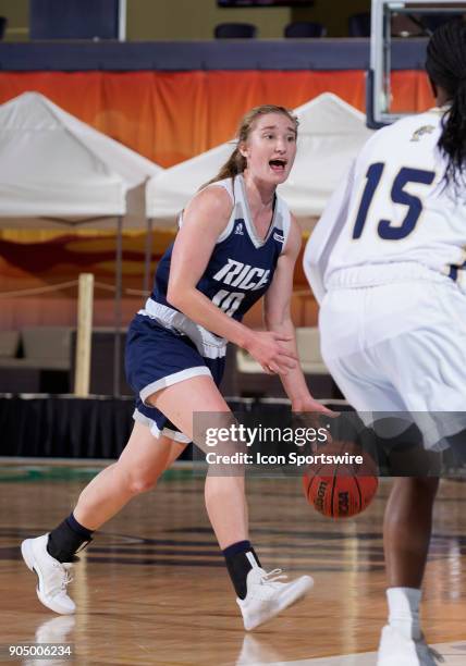 Rice guard Wendy Knight plays during a college basketball game between the Rice University Owls and the Florida International University Panthers on...