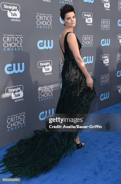 Actress Jaimie Alexander attends the 23rd Annual Critics' Choice Awards at Barker Hangar on January 11, 2018 in Santa Monica, California.