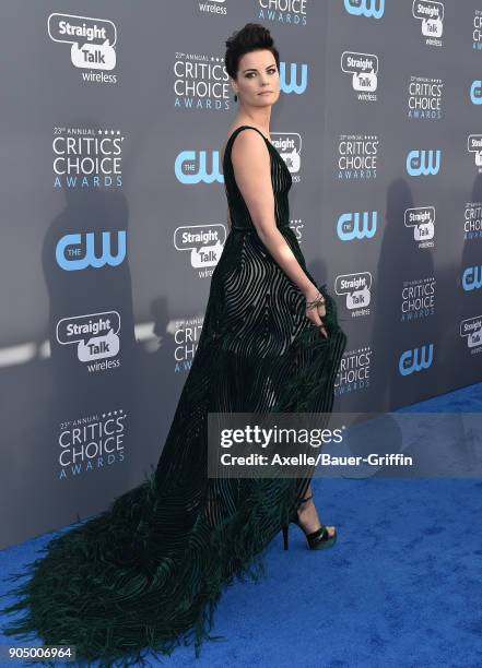 Actress Jaimie Alexander attends the 23rd Annual Critics' Choice Awards at Barker Hangar on January 11, 2018 in Santa Monica, California.