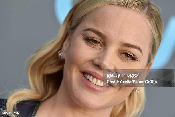 Actress Abbie Cornish attends the 23rd Annual Critics' Choice Awards at Barker Hangar on January 11, 2018 in Santa Monica, California.