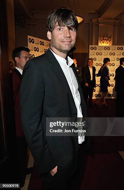 Alex James of Blur arrives for the GQ Men of the Year awards at The Royal Opera House on September 8, 2009 in London, England.