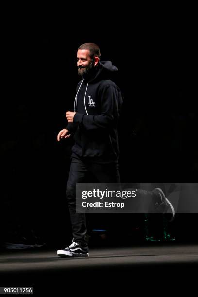 Designer Marcelo Burlon at the Marcelo Burlon County Of Milan show during Milan Men's Fashion Week Fall/Winter 2018/19 on January 13, 2018 in Milan,...