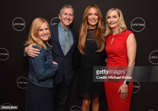 Executive producer Laurie Girion, VP Unscripted Programming, Lifetime, David Hillman, host Cat Deeley, EVP/Head of Programming, Lifetime, Liz Gateley...