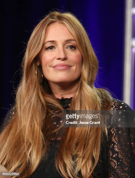 Television personality Cat Deeley attends A+E Networks' 2018 Winter Television Critics Association Press Tour on January 14, 2018 in Pasadena,...
