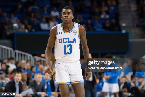 Bruins guard Kris Wilkes looks on as the UCLA Bruins go on defense during the game between the Utah Utes and the UCLA Bruines on January 11 at Pauley...