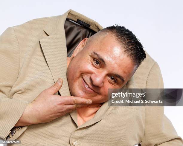 Comedian and magician Johnny Castaneda poses during his appearance at The Ice House Comedy Club on January 14, 2018 in Pasadena, California.