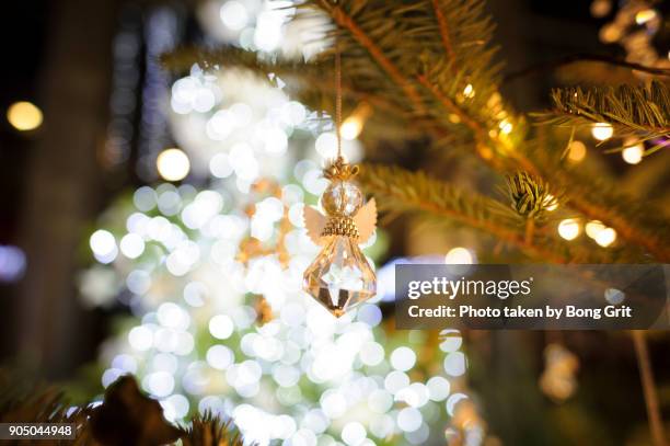 angel - kristallglas stock-fotos und bilder