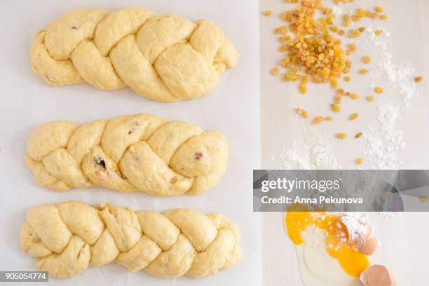 raw easter bread - scotland v bulgaria stock pictures, royalty-free photos & images