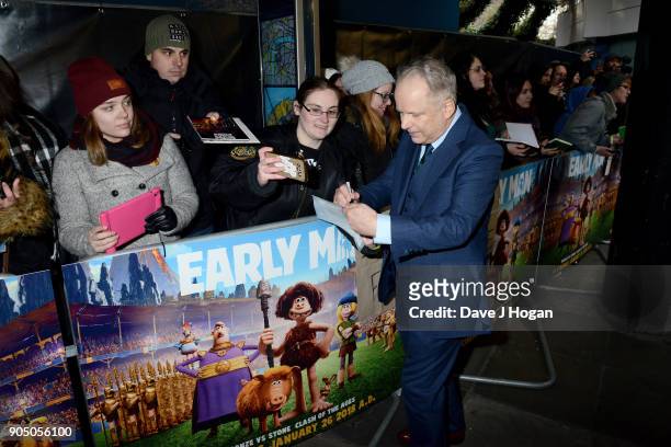 Director Nick Park attends the 'Early Man' World Premiere held at BFI IMAX on January 14, 2018 in London, England.