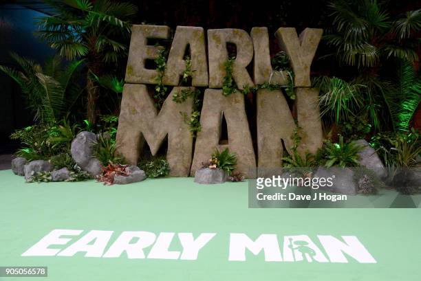 General view of the 'Early Man' World Premiere held at BFI IMAX on January 14, 2018 in London, England.