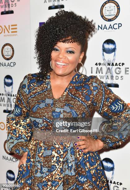 Yvette Nicole Brown at the 49th NAACP Image Awards Non-Televised Awards Dinner at the Pasadena Conference Center on January 14, 2018 in Pasadena,...