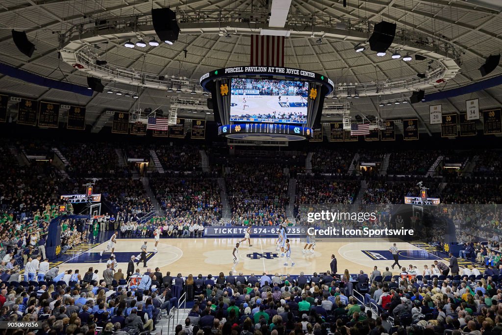 A general view of Purcell Pavilion during the college basketball game