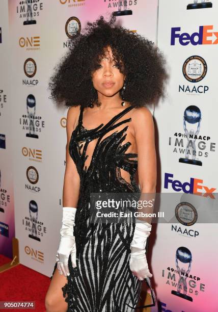 Niatia "Lil' Mama" Kirkland at the 49th NAACP Image Awards Non-Televised Awards Dinner at the Pasadena Conference Center on January 14, 2018 in...