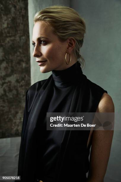 Poppy Delevingne from National Geographic Channels' 'Genius' poses for a portrait during the 2018 Winter TCA Tour at Langham Hotel on January 13,...