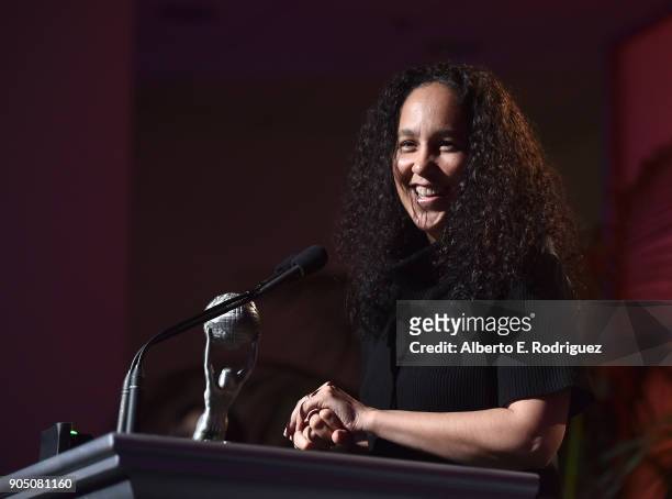 Writer Gina Prince-Bythewood attends the 49th NAACP Image Awards Non-Televised Award Show at The Pasadena Civic Auditorium on January 14, 2018 in...
