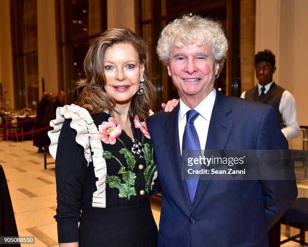 Margo Langenberg and Tony Bechara attend Friends of Budapest Festival Orchestra Gala 2018 at David Geffen Hall on January 14, 2018 in New York City.