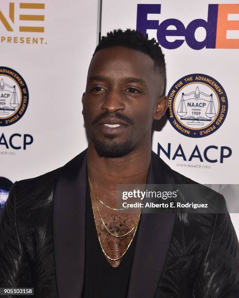 Actor Elijah Kelley attends the 49th NAACP Image Awards Non-Televised Award Show at The Pasadena Civic Auditorium on January 14, 2018 in Pasadena,...