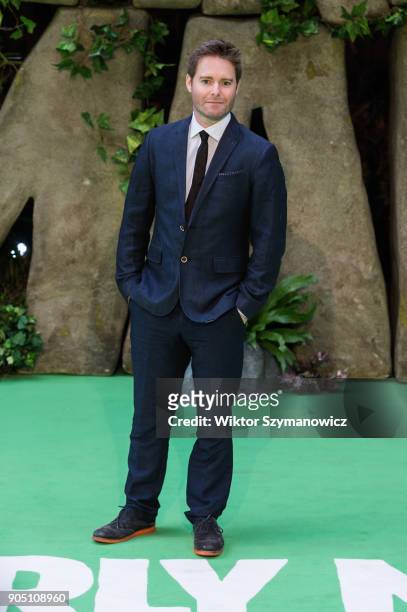 Composer Tom Howe arrives for the world film premiere of "Early Man" at the BFI Imax cinema in the South Bank district of London. January 14, 2018 in...