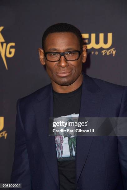 David Harewood attends the "Black Lightning" World Premiere at National Museum Of African American History & Culture on January 13, 2018 in...