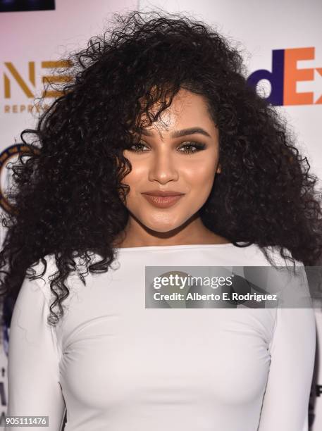 Actress Jaylen Barron attends the 49th NAACP Image Awards Non-Televised Award Show at The Pasadena Civic Auditorium on January 14, 2018 in Pasadena,...