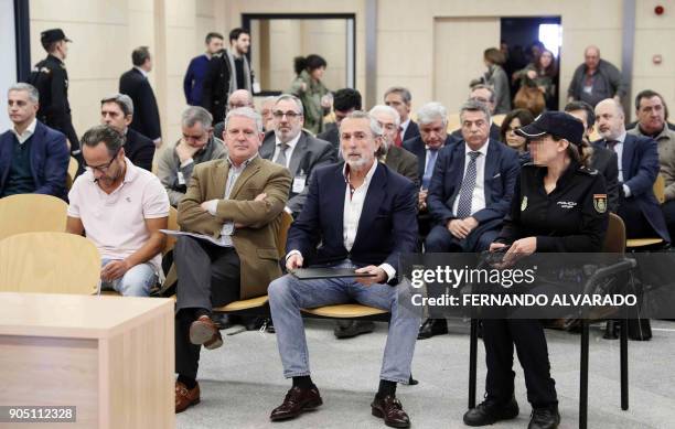 Spanish businessman Alvaro Perez Alonso 'El Bigotes', former secretary of the Partido Popular of Galicia Pablo Crespo and Spanish businessman...