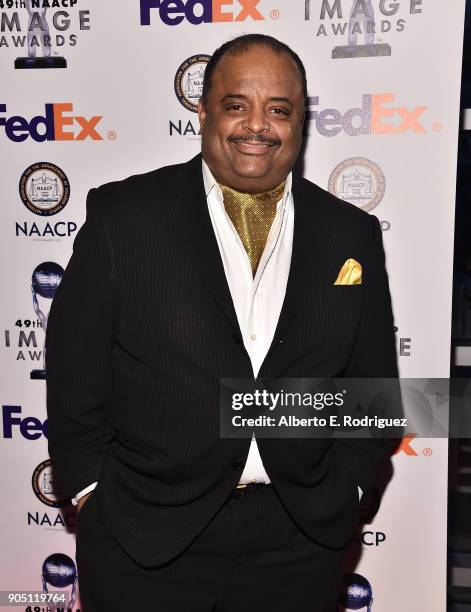Host Roland Martin attends the 49th NAACP Image Awards Non-Televised Award Show at The Pasadena Civic Auditorium on January 14, 2018 in Pasadena,...