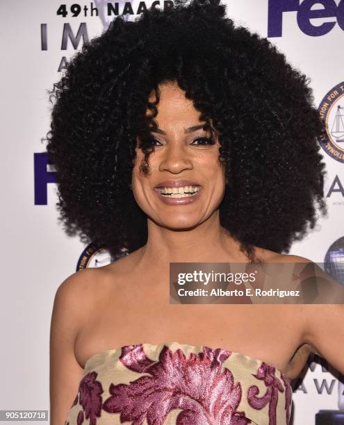 Actress Janine Sherman Barrois attends the 49th NAACP Image Awards Non-Televised Award Show at The Pasadena Civic Auditorium on January 14, 2018 in...