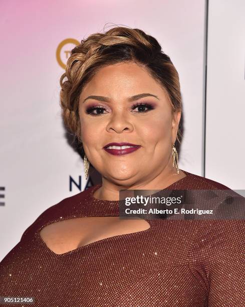 Singer Tamela Mann attends the 49th NAACP Image Awards Non-Televised Award Show at The Pasadena Civic Auditorium on January 14, 2018 in Pasadena,...