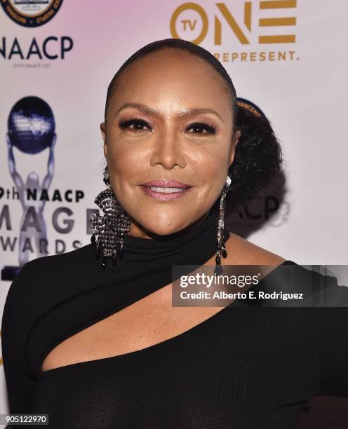 Actress DeWanda Wise attends the 49th NAACP Image Awards Non-Televised Award Show at The Pasadena Civic Auditorium on January 14, 2018 in Pasadena,...