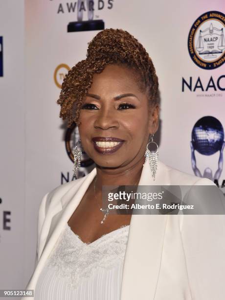 Personality Iyanla Vanzant attends the 49th NAACP Image Awards Non-Televised Award Show at The Pasadena Civic Auditorium on January 14, 2018 in...