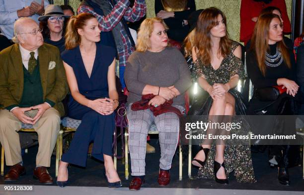 Toni Benitez, Laura Sanchez, Carmina Barrios and Isabel Jimenez attend 'We love Flamenco 2018' on January 13, 2018 in Seville, Spain.