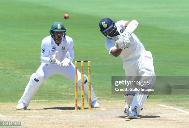 Ravichandran Ashwin of India during day 3 of the 2nd Sunfoil Test match between South Africa and India at SuperSport Park on January 15, 2018 in...