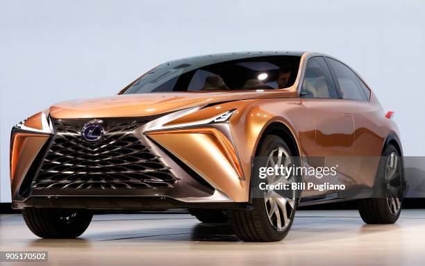 The new Lexus LF-1 Limitless concept vehicle makes its debut at the 2018 North American International Auto Show January 15, 2018 in Detroit,...