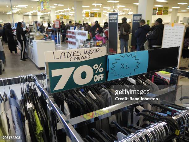 Sears Closing Final . If you could find something you liked the price was very low. Here random ladies clothes 70% off. The Sears at Erin Mills Town...