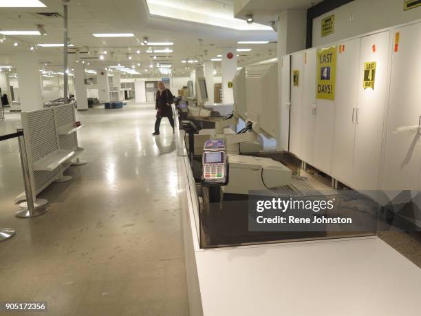 Sears Closing Final . Check out counter empty and the tills are quiet. The Sears at Erin Mills Town Centre close out sales. It is one of the last 32...