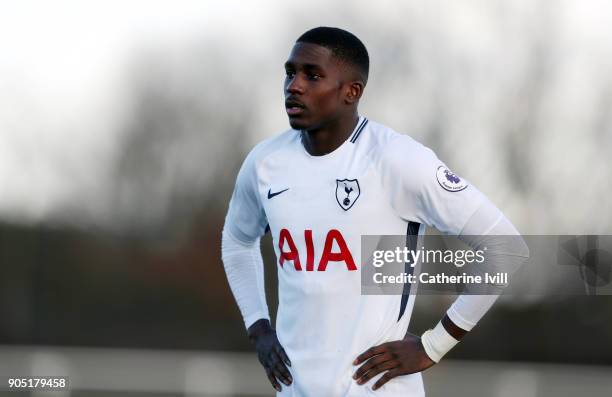 Shilow Tracey of Tottenham Hotspur during the Premier League 2 match between Tottenham Hotspur and Everton on January 15, 2018 in Enfield, England.