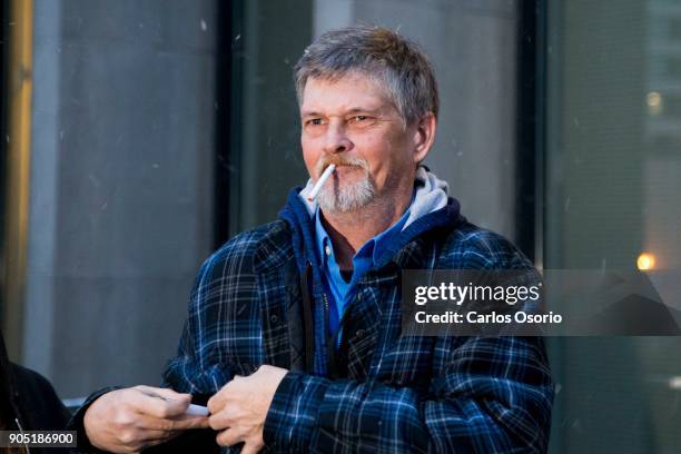 Tim Goldrick, the alleged victim, outside of court after the verdict. Gary Willett Sr. Was found guilty of assault, theft and abduction but not...