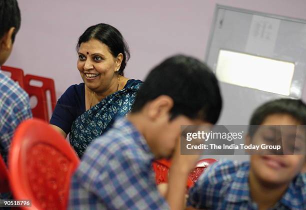 Medha Lotlikar heads three schools for the physical and mentally challenged children in Mumbai, Maharashtra, India